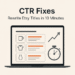 CTR Fixes: Rewrite Your Etsy Titles in 10 Minutes