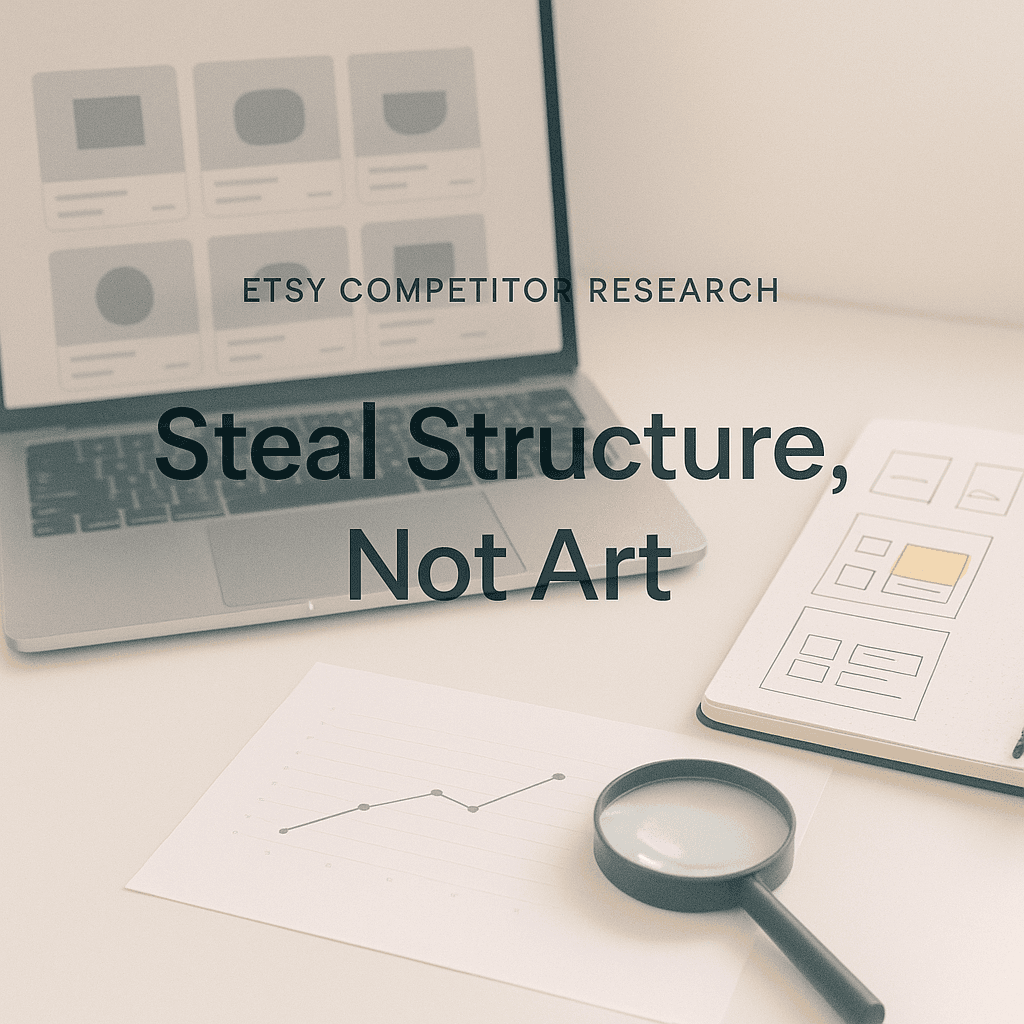 Etsy Competitor Research: Steal Structure, Not Art