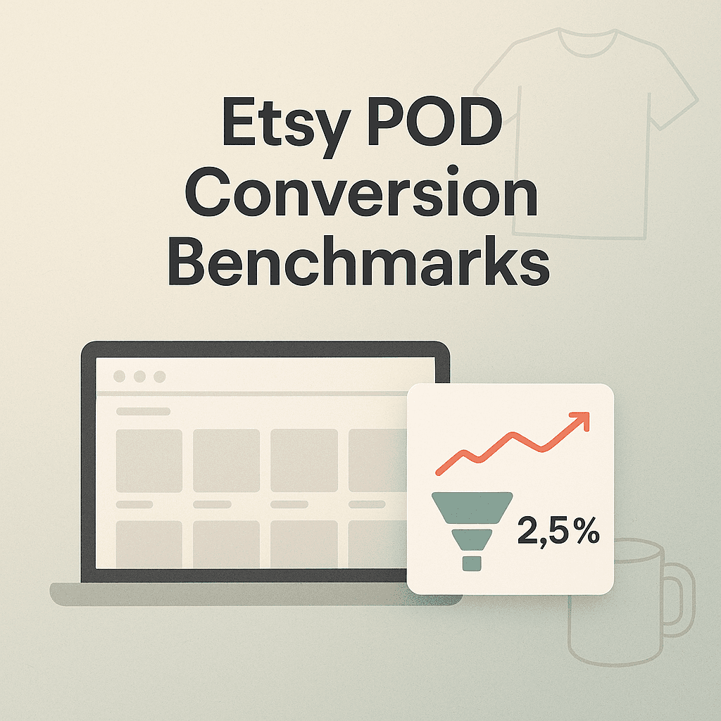 Etsy Conversion Rate Benchmarks for POD Shops