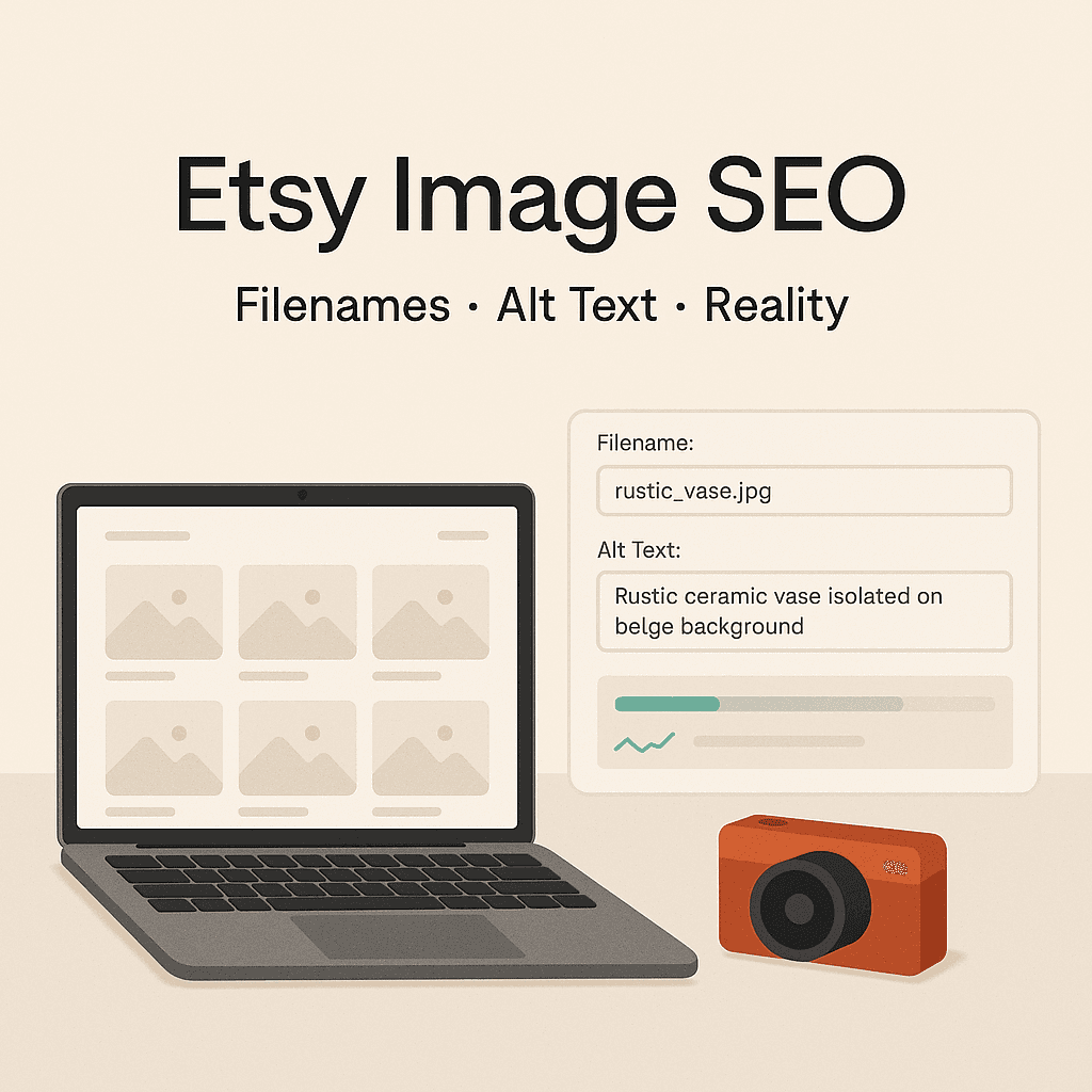 Etsy Image SEO: Filenames, Alt Text, and Reality