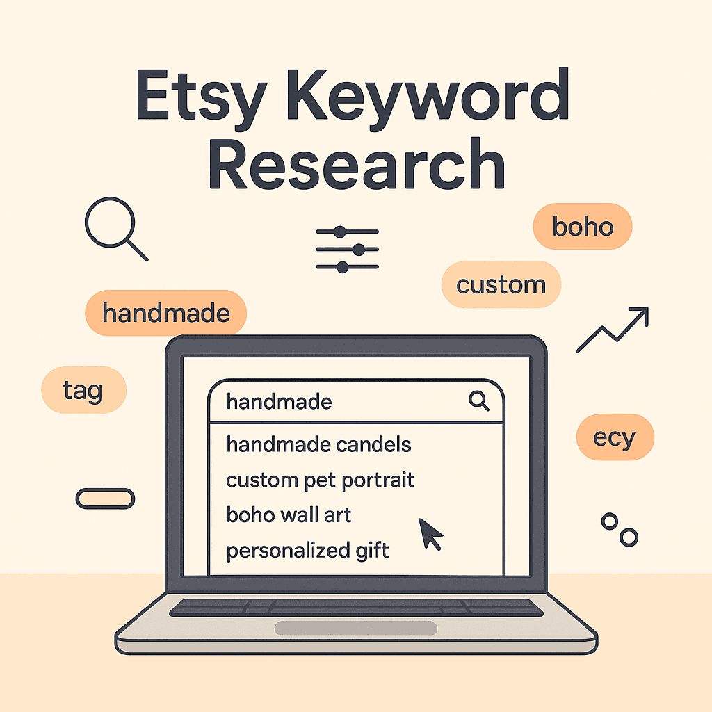 Etsy Keyword Research Using Only Etsy Search Bar