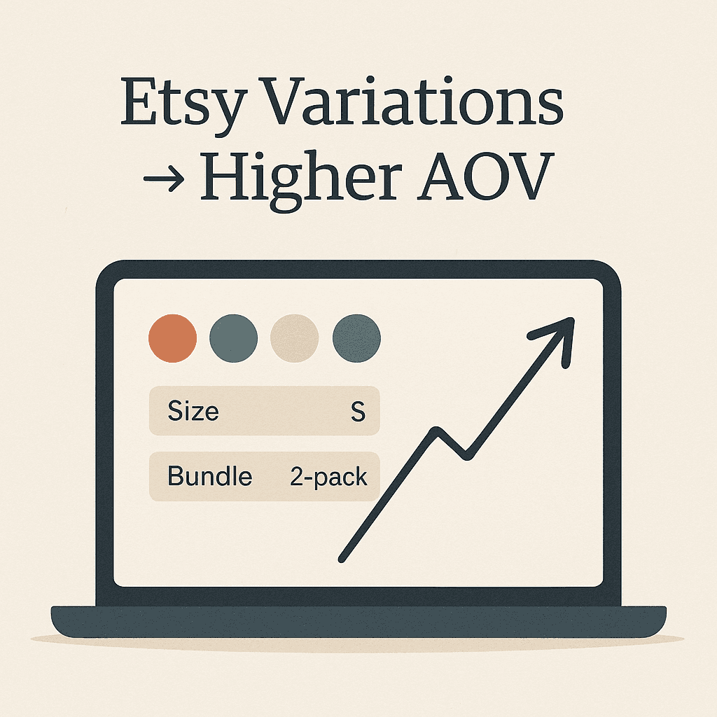 Etsy Listing Variation Strategy for Higher AOV