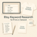 How to Do Etsy Keyword Research for Print on Demand