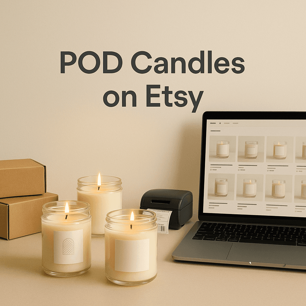 How to Sell Print on Demand Candles on Etsy