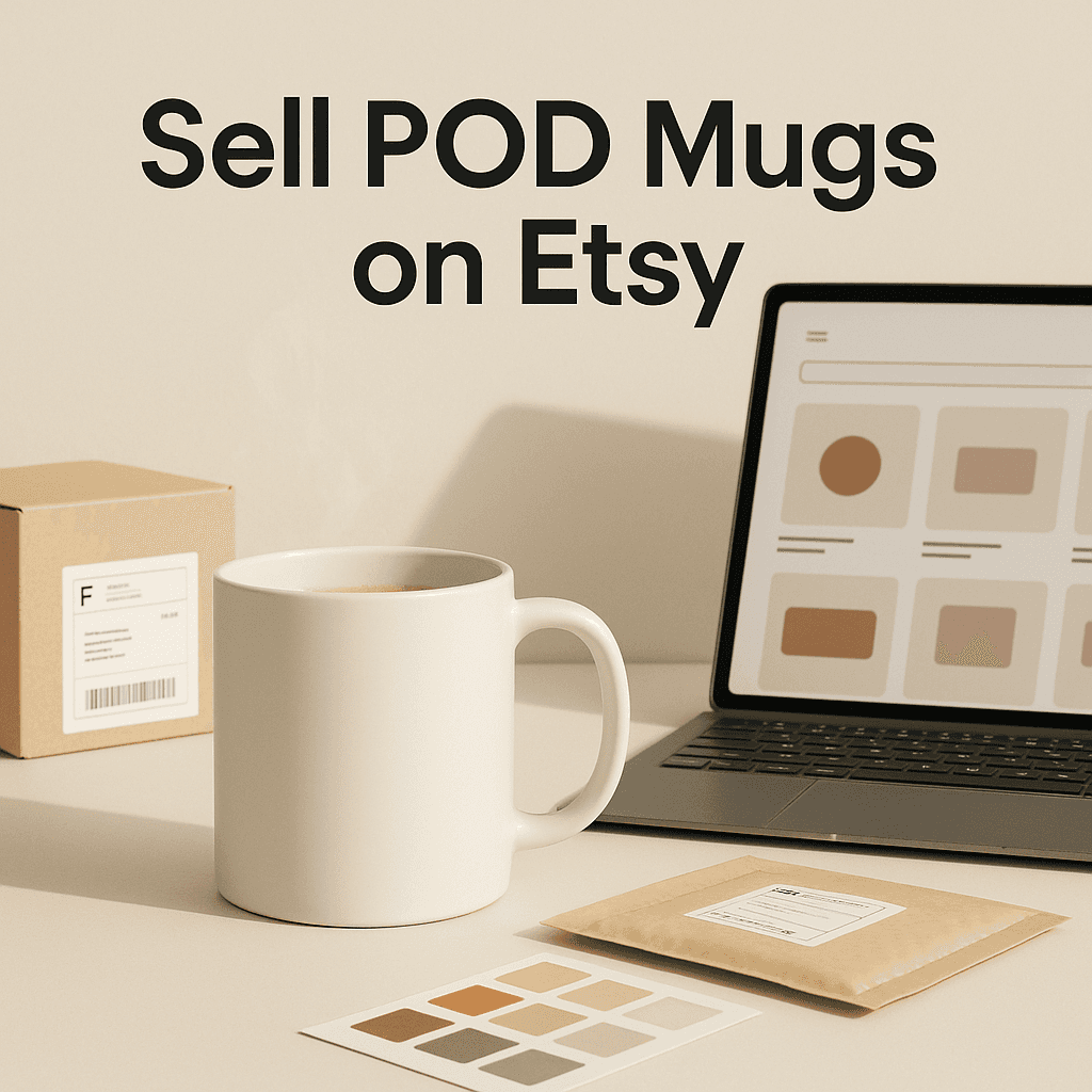 How to Sell Print on Demand Mugs on Etsy