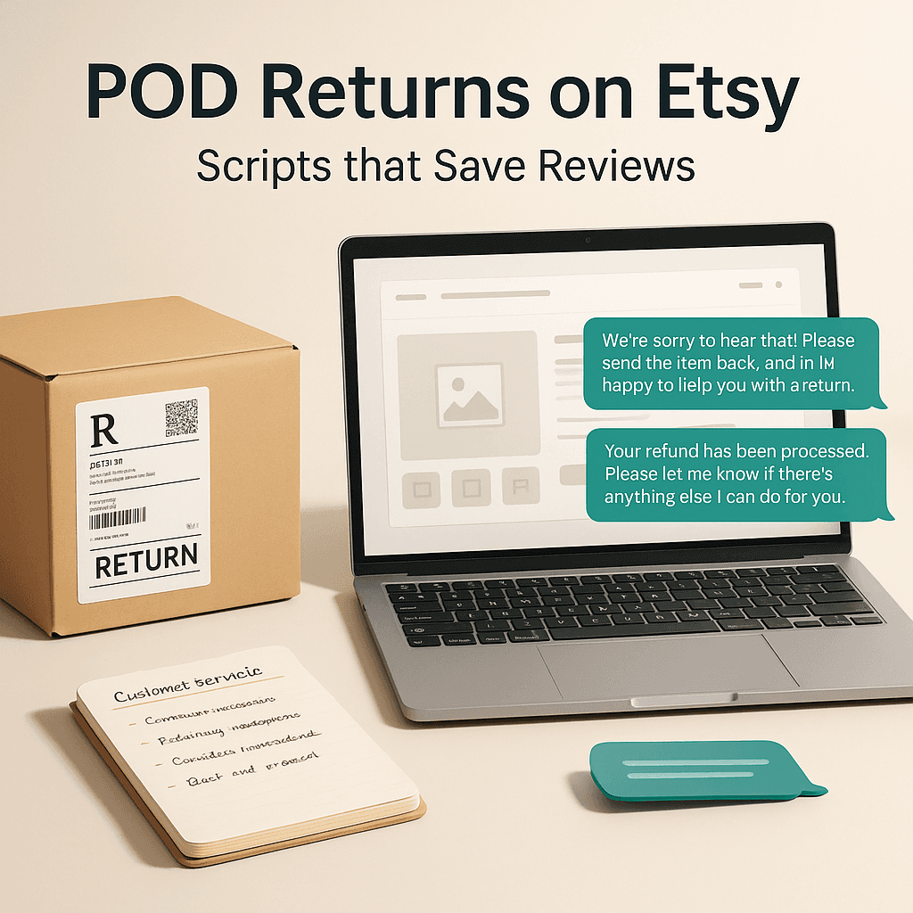 POD Returns on Etsy: Scripts That Save Reviews