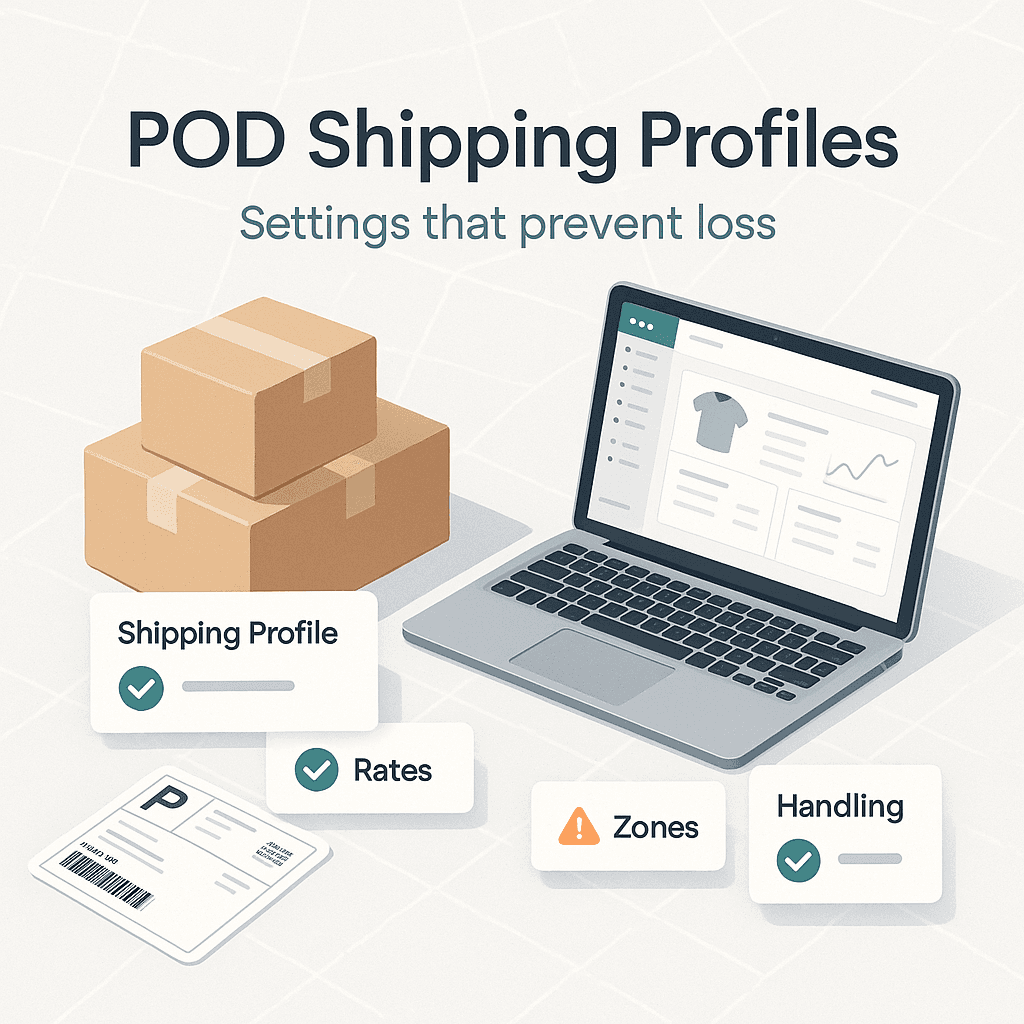 Shipping Profiles for POD: Settings That Prevent Loss