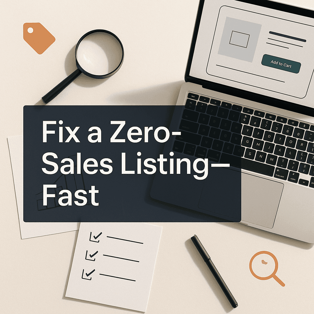 The Fastest Way to Fix a Listing With Zero Sales