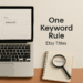The “One Keyword” Rule for Etsy Titles Explained