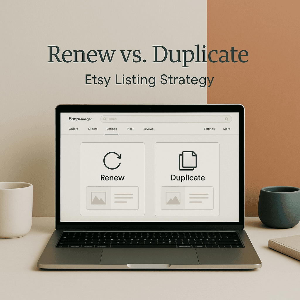 When to Renew vs. Duplicate an Etsy Listing